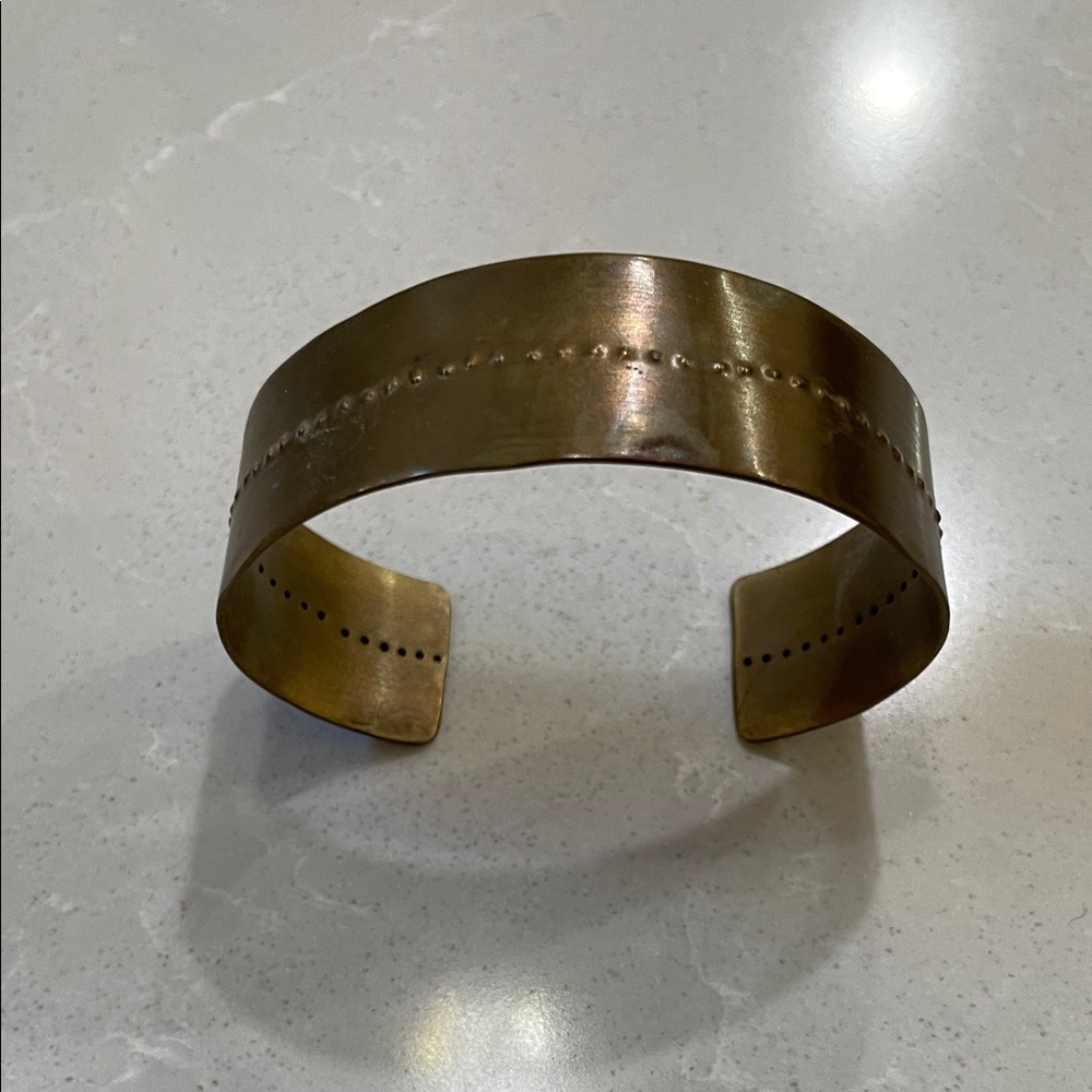 Elegant Brass Cuff Bracelet